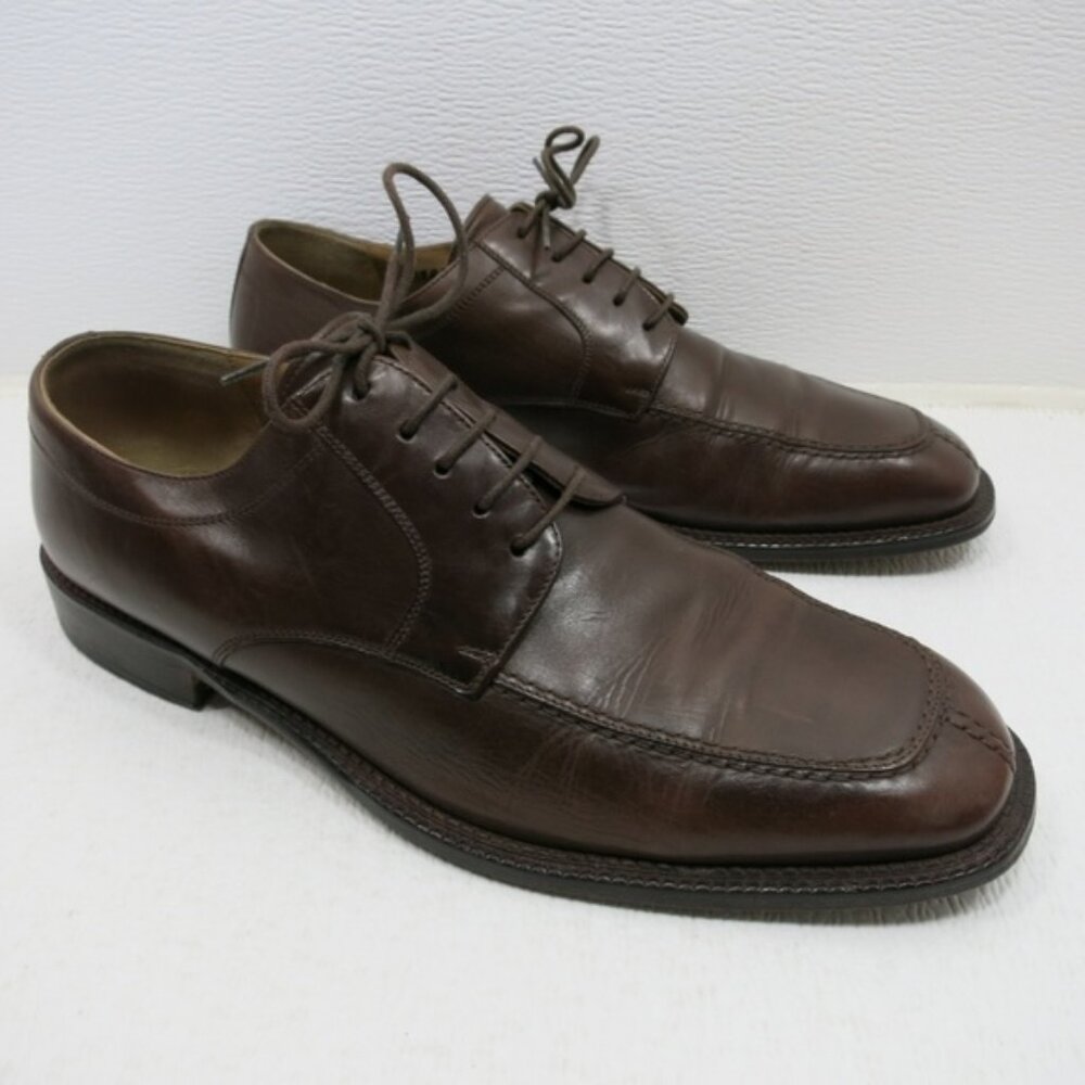 Steeple Gate Brown Leather Split Toe Oxfords Men's Dress Footwear Shoes Sz 10 D